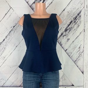 Ladies Low Back Plunging Neckline Top